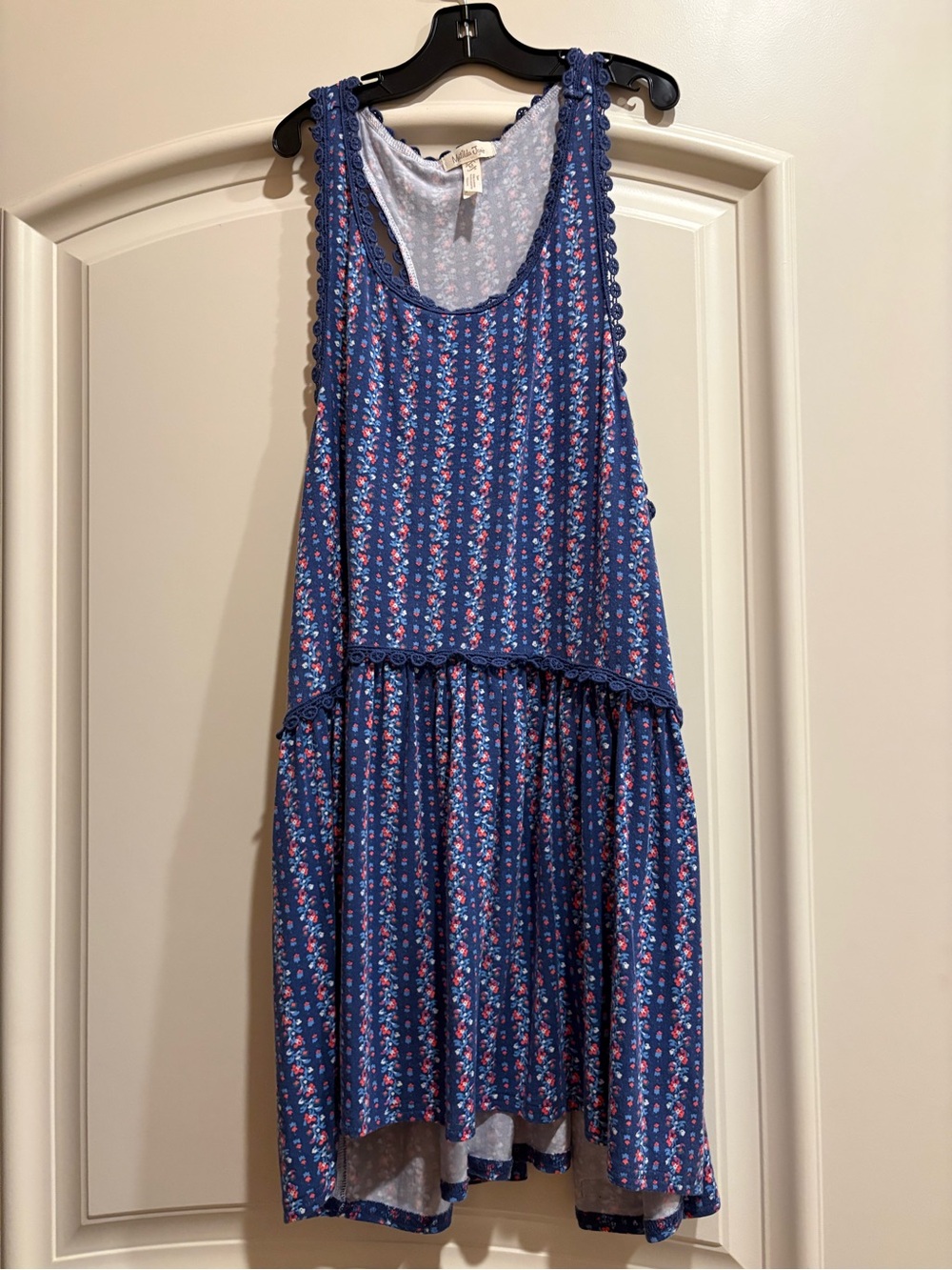 Matilda Jane Blue Floral Tiered Tank Dress